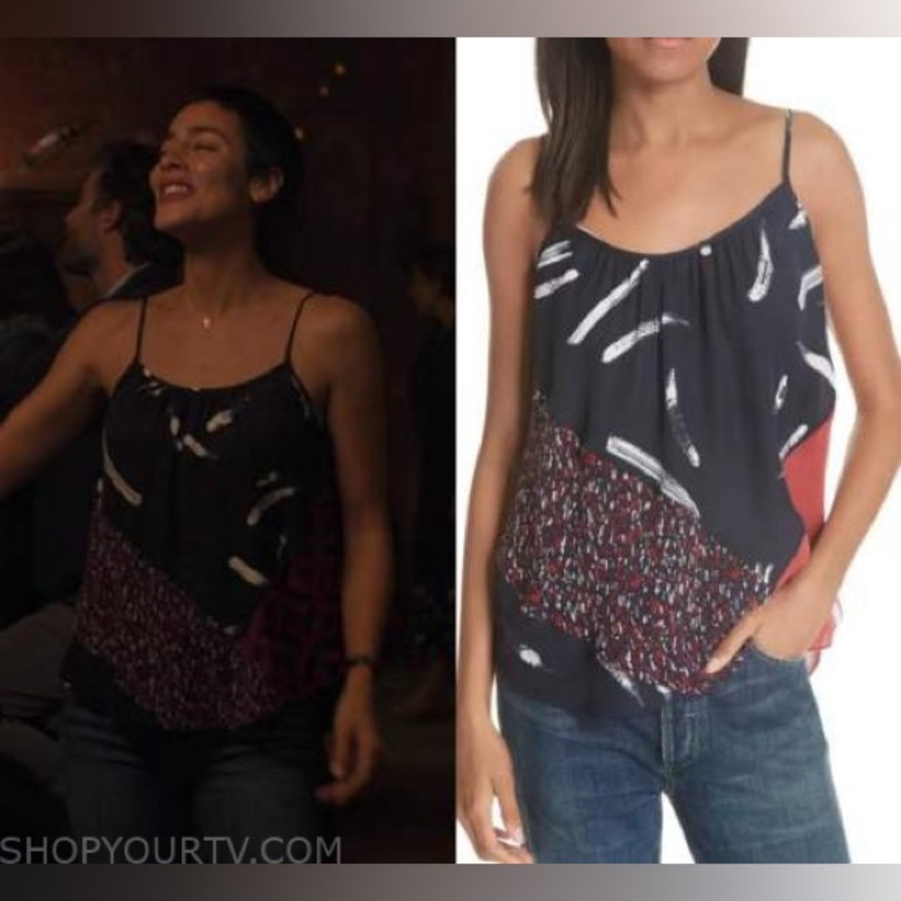 Joie Watercolor Silk Camisole